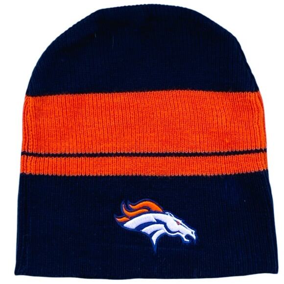 NWT ~ FORD MOTOR CO. & DENVER BRONCOS FOOTBALL Logo Beanie Winter Unisex Ski Hat - Picture 3 of 3